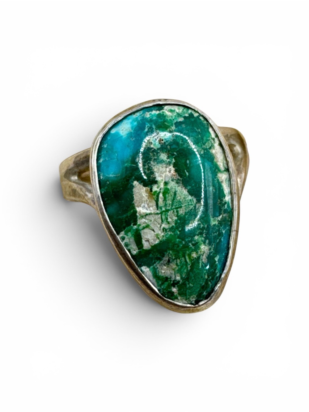 Vintage Southwest Artisan Sterling Silver Royston turquoise Ring size 11.5